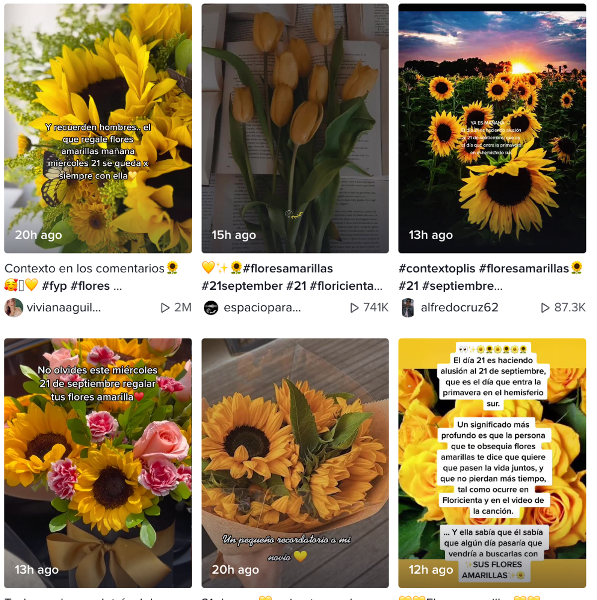 Regalar flores amarillas el 21 de septiembre, la propuesta que causa